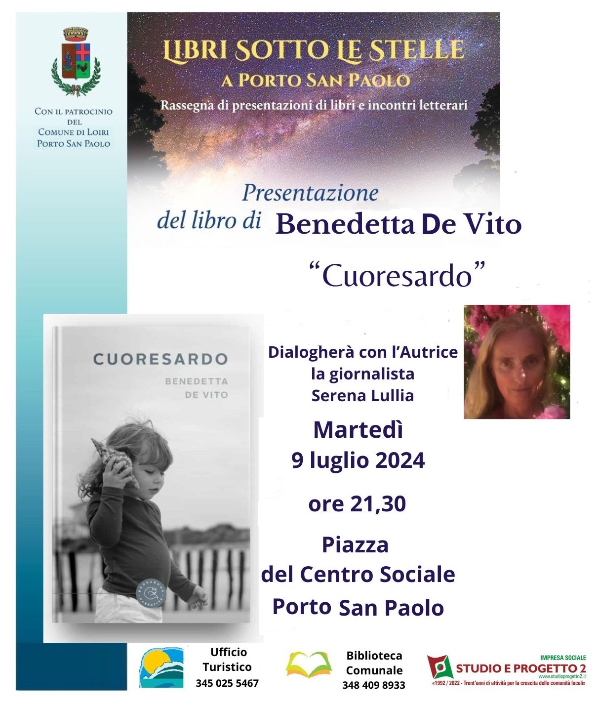 Locandina Libri sotto le stelle 9 luglio 2024