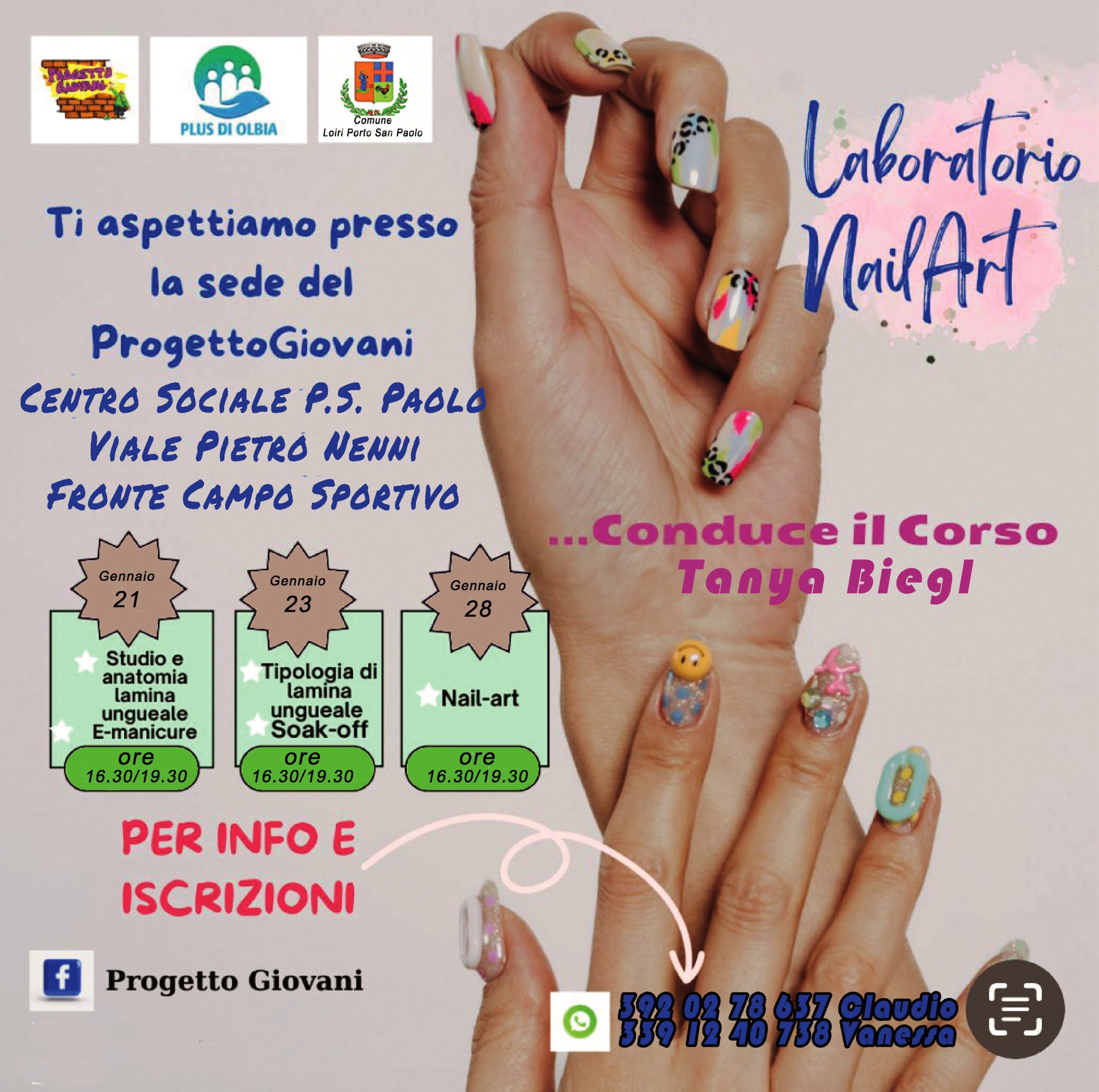 Laboratorio gennaio 2025 nail art porto san paolo