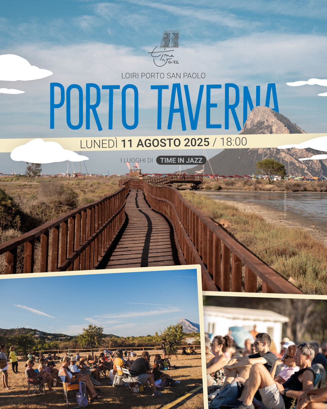 Locandina Time in Jazz Porto Taverna 11 agosto 2025 Locandina Time in Jazz Porto Taverna 11 agosto 2025