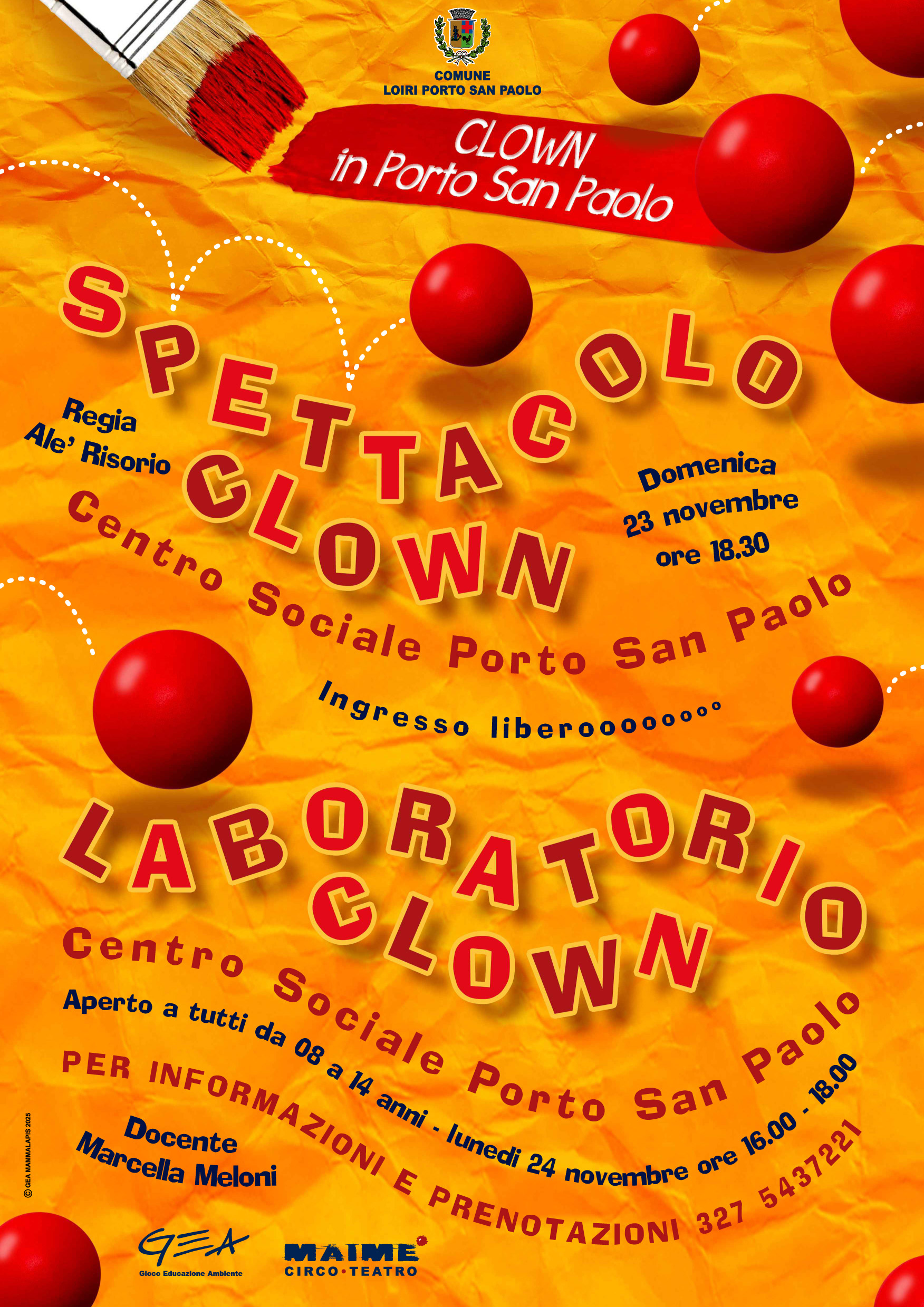 Locandina Clown in Porto San Paolo 2025