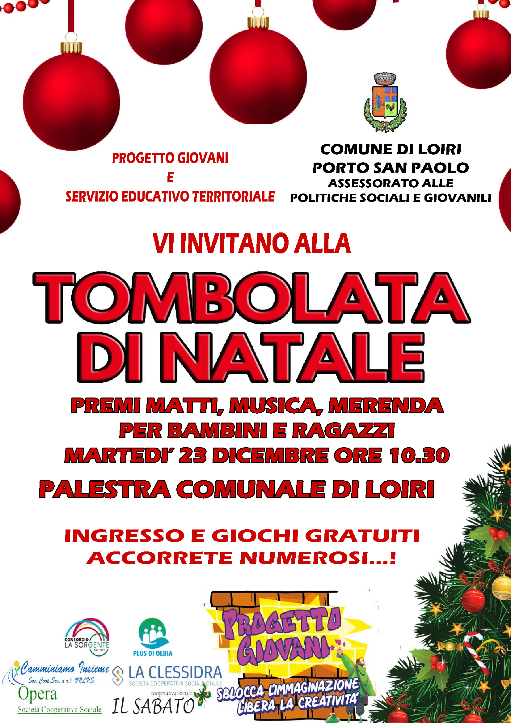 tombolata natale 2025 loiri