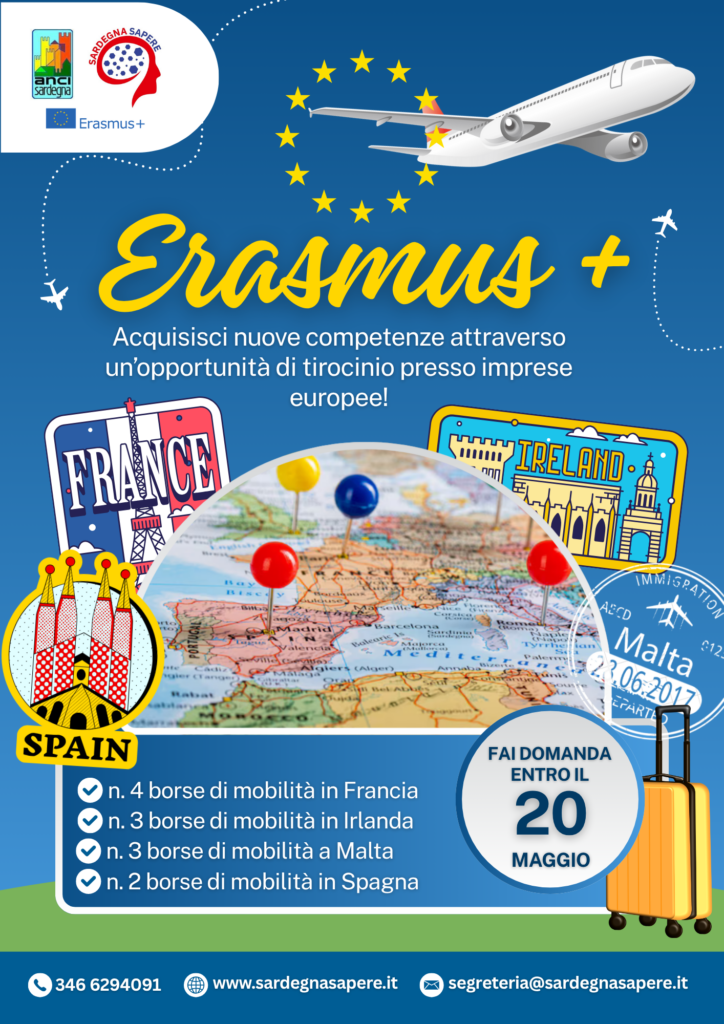 Erasmus ANCI Sardegna borse di studio