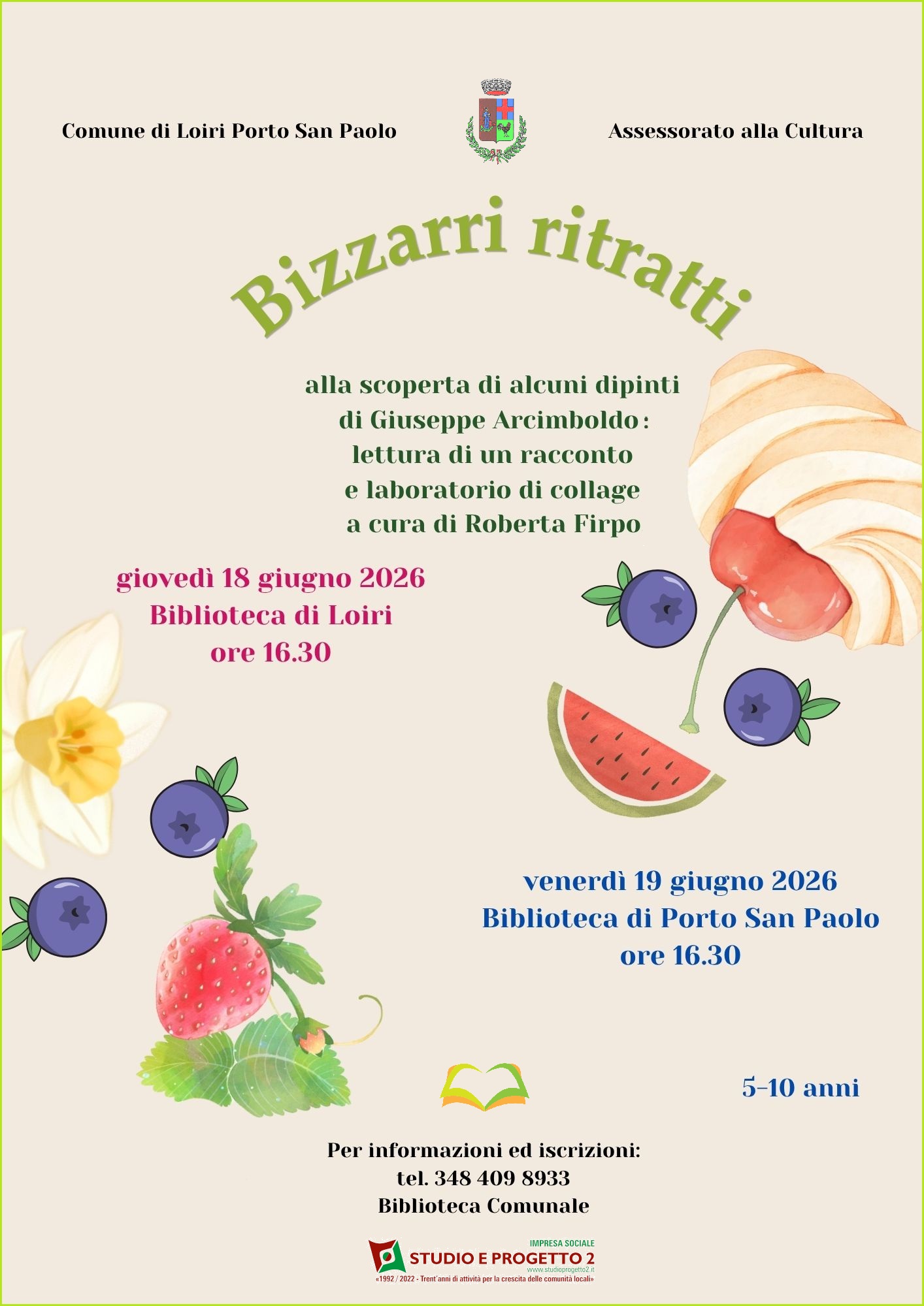 Locandina Bizzarri ritratti in Biblioteca
