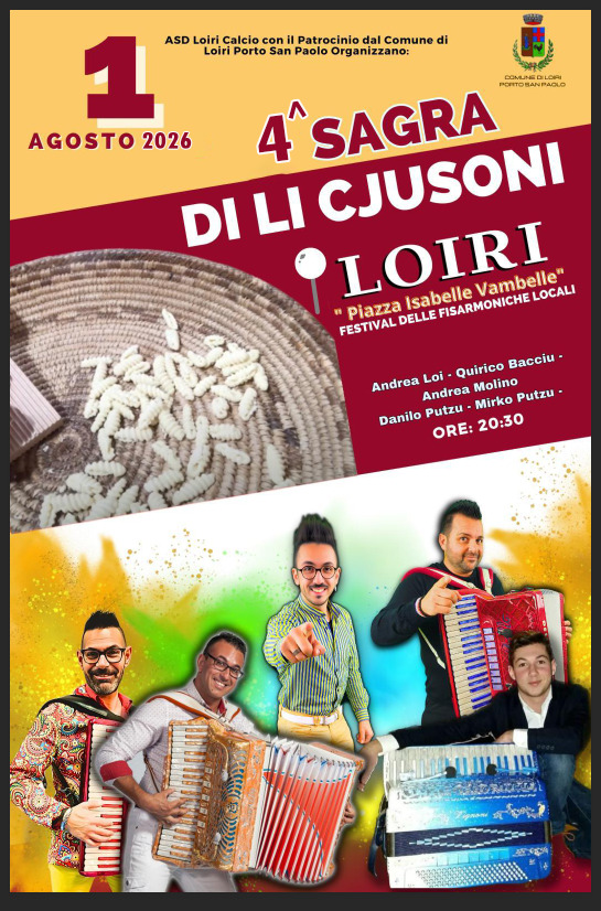 Locandina Li cjusoni 1 agosto
