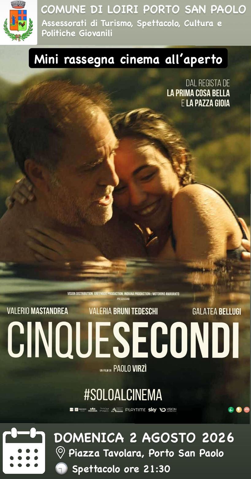 Locandine cinema 2 agosto 2026