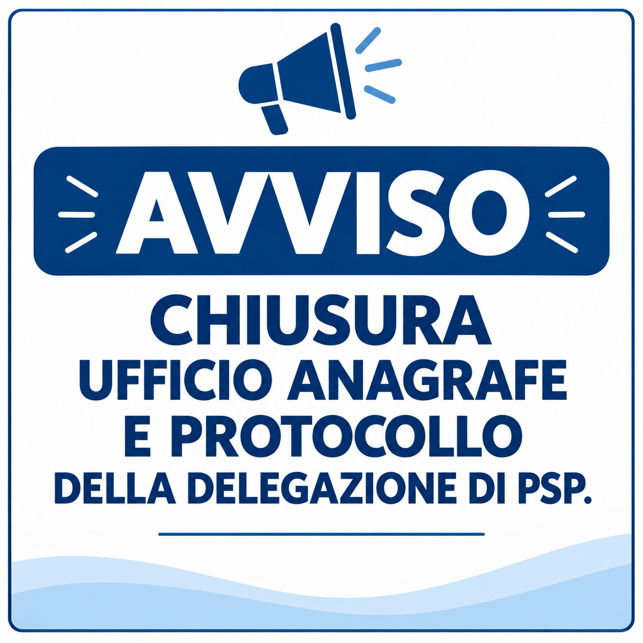 Avviso chiusura uffici comunali