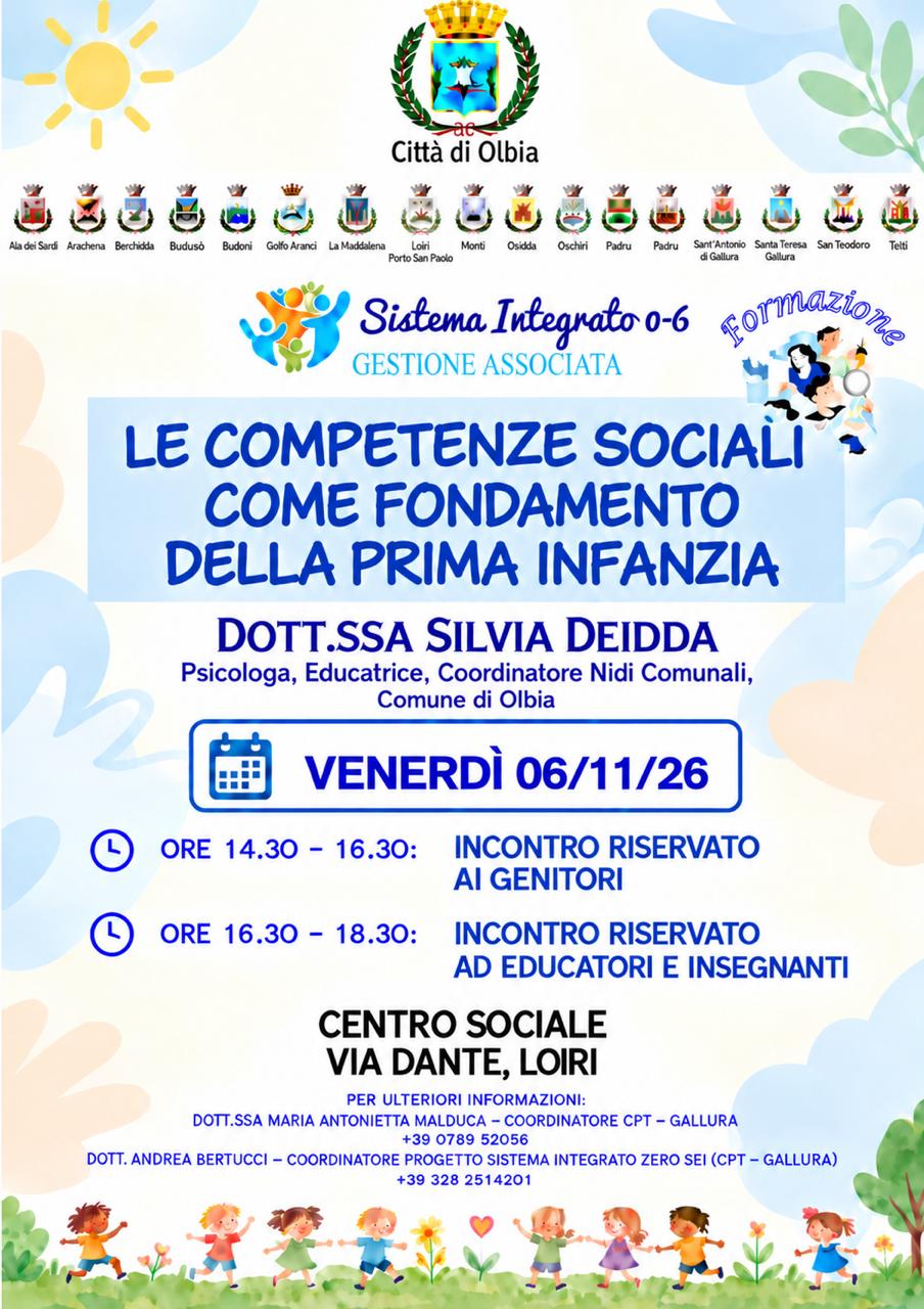 Locandina incontro Loiri 6.11.2026